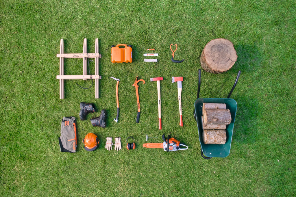 Products for professionals on a meadow